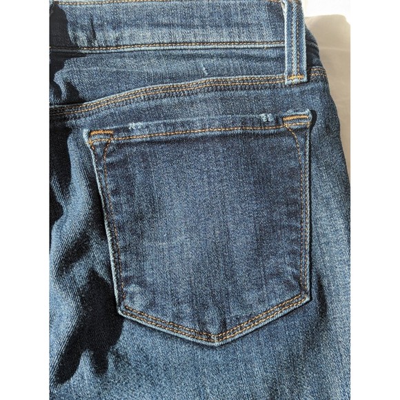 J Brand Jeans Womens 28 Medium Wash Mid Rise Capri Skinny in Misfit Denim Frayed - Picture 4 of 13